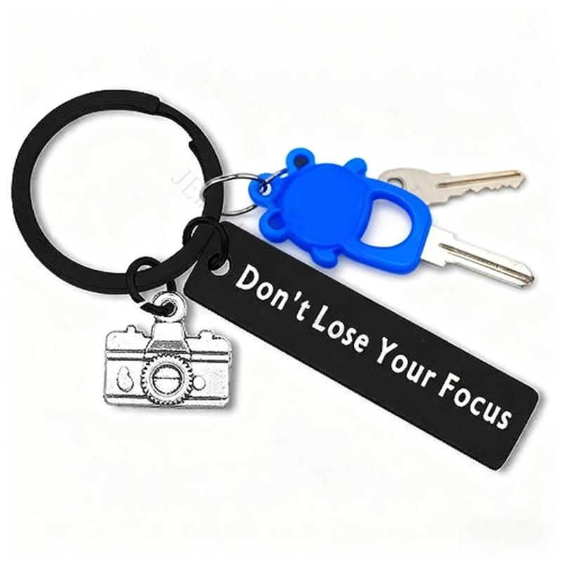Photography Lighting Design - R7UF Stainless Steel Camera Keychain Vintage