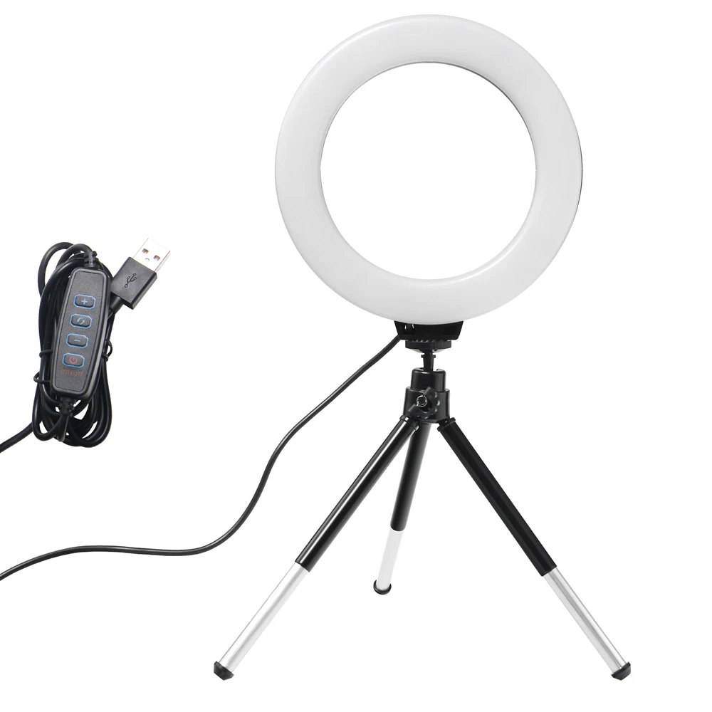 Photography Lighting Overhead - 6 Inch Mini Selfie Ring Light