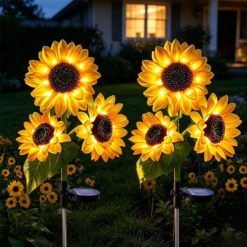 2 Pack Solar Sunflower Outdoor - Flower Photography Led Lighting Pack recension och pris
