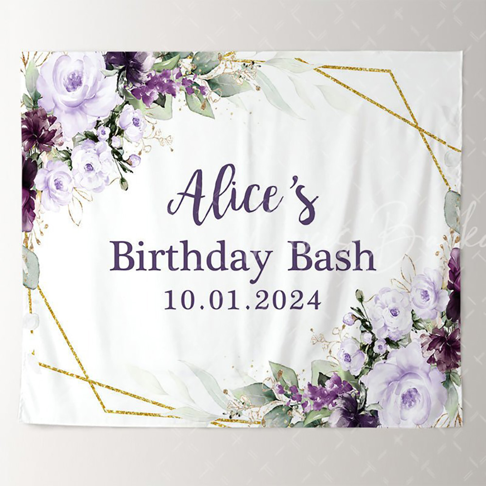 Light Purple Floral White Cust - Photography Lighting Name recension och pris