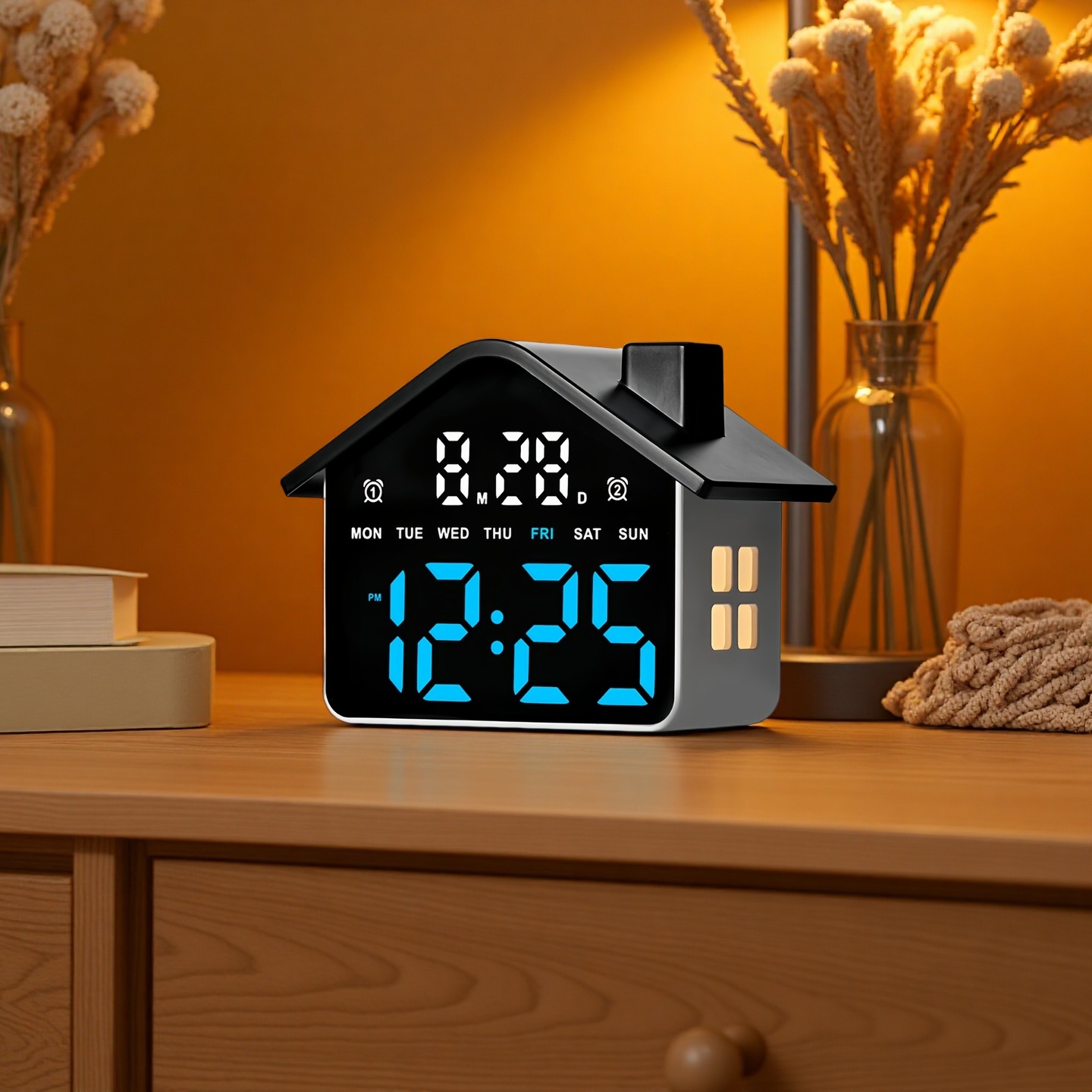 LED Digital Alarm Clock House  - Photography Lighting Portrait recension och pris