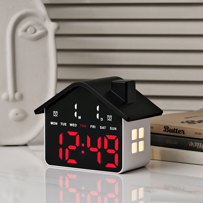 House Shaped Led Alarm Clock E - Photography Lighting Portrait recension och pris