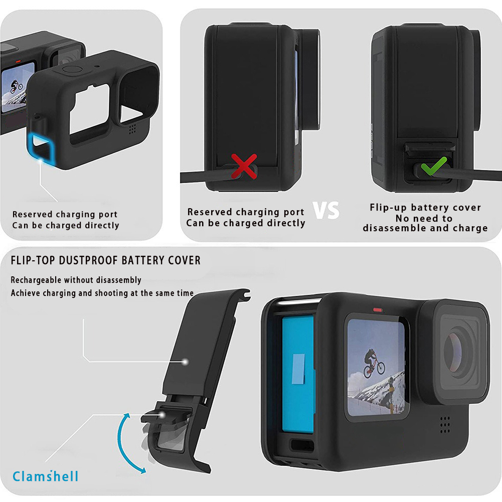 Silicone Case for GoPro Hero 1 - Gopro Action Camera Hero 13 Black recension och pris