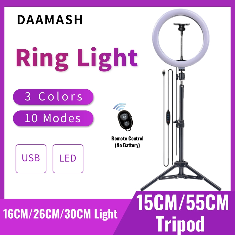 16cm/26cm/30cm LED Selfie Ring - Photography Lighting Overhead recension och pris