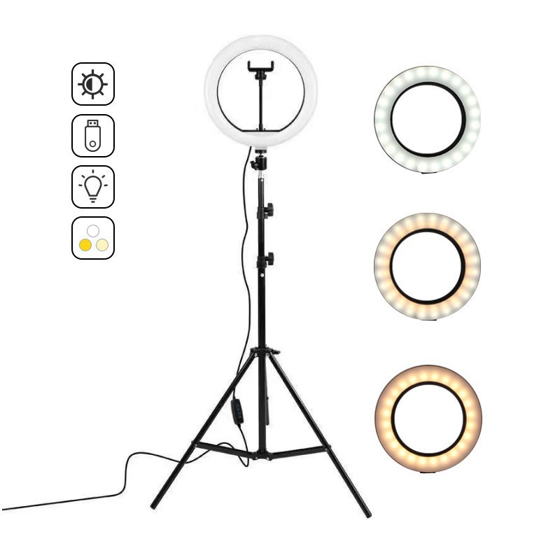 16cm/26cm/30cm LED Selfie Ring - Photography Lighting Overhead recension och pris