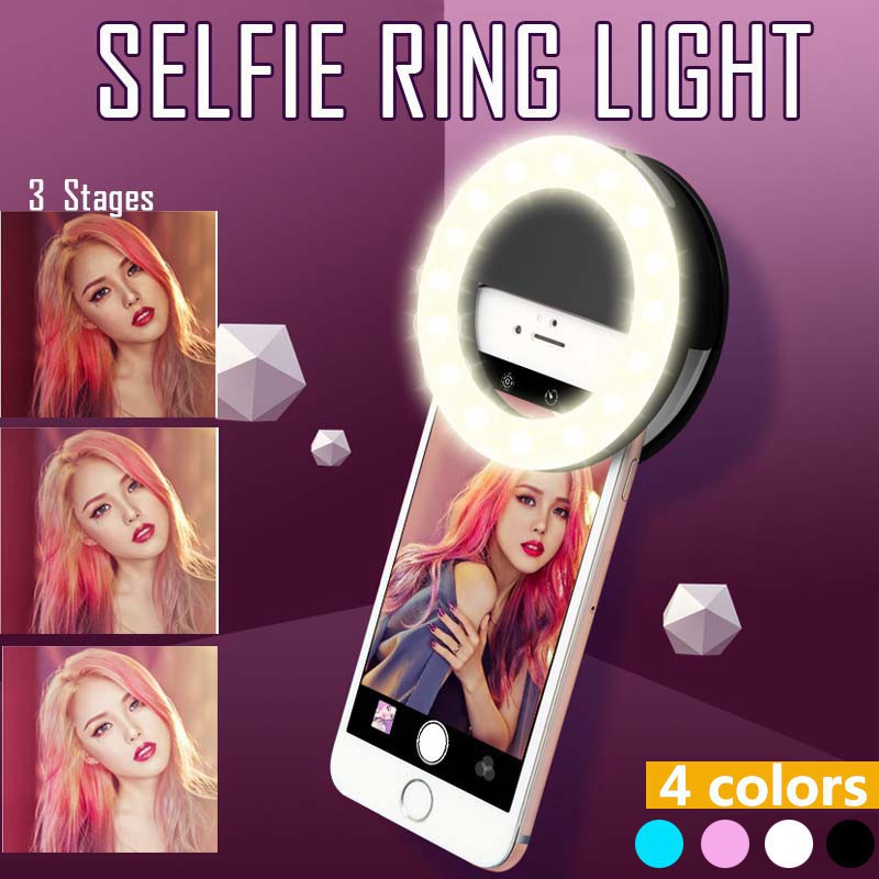 LED Selfie Ring Light 3 Level  - Photography Lighting Overhead recension och pris