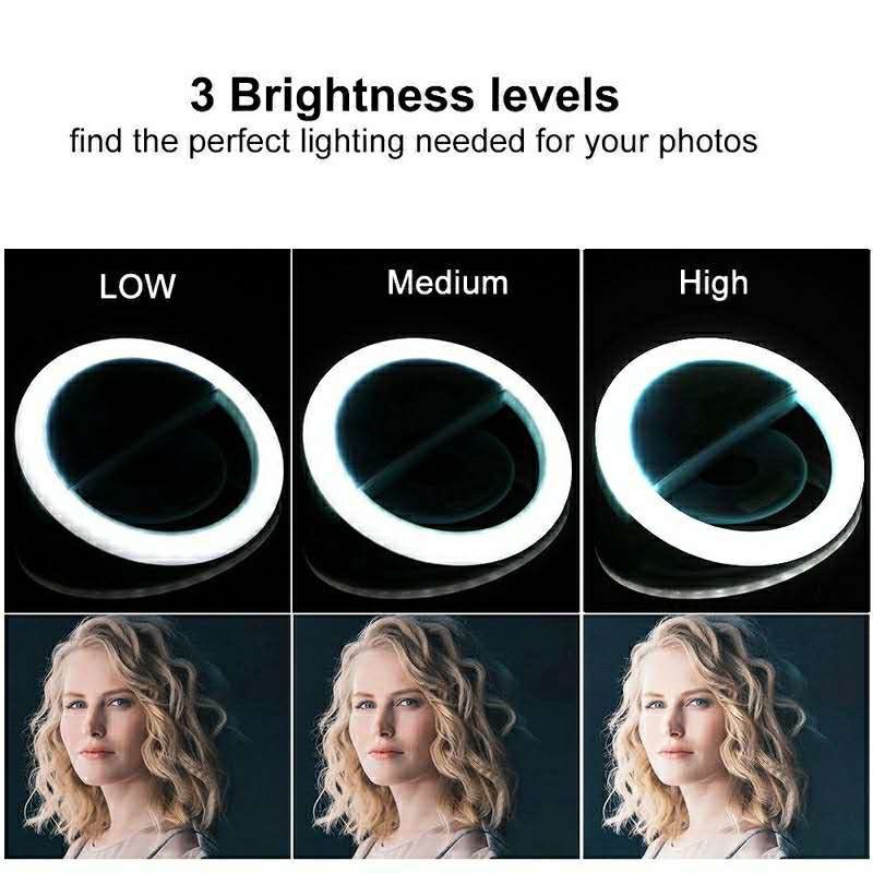 LED Selfie Ring Light 3 Level  - Photography Lighting Overhead recension och pris