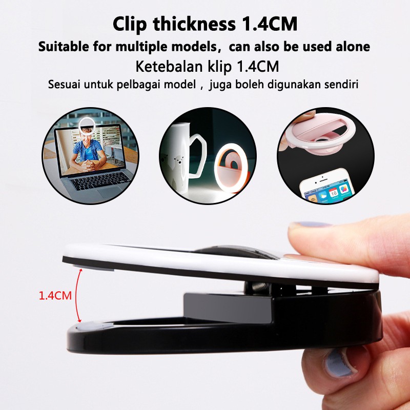 LED Selfie Ring Light 3 Level  - Photography Lighting Overhead recension och pris