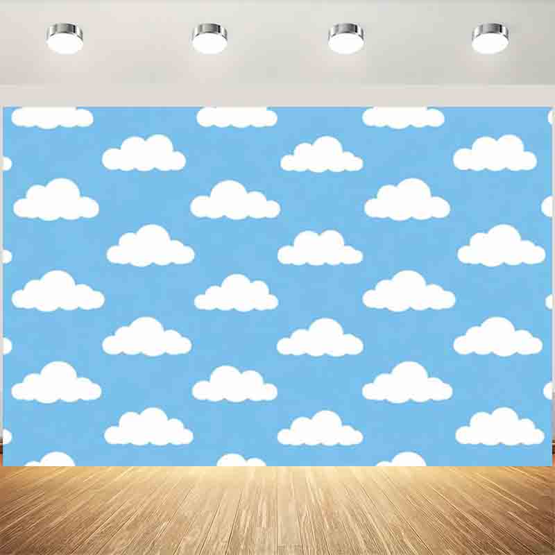 Cartoon Simple Blue Sky White  - Photography Lighting Portrait recension och pris