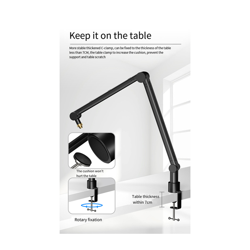 SYDS 360 Degree Adjustable Mic - Boom Arm Stand recension och pris
