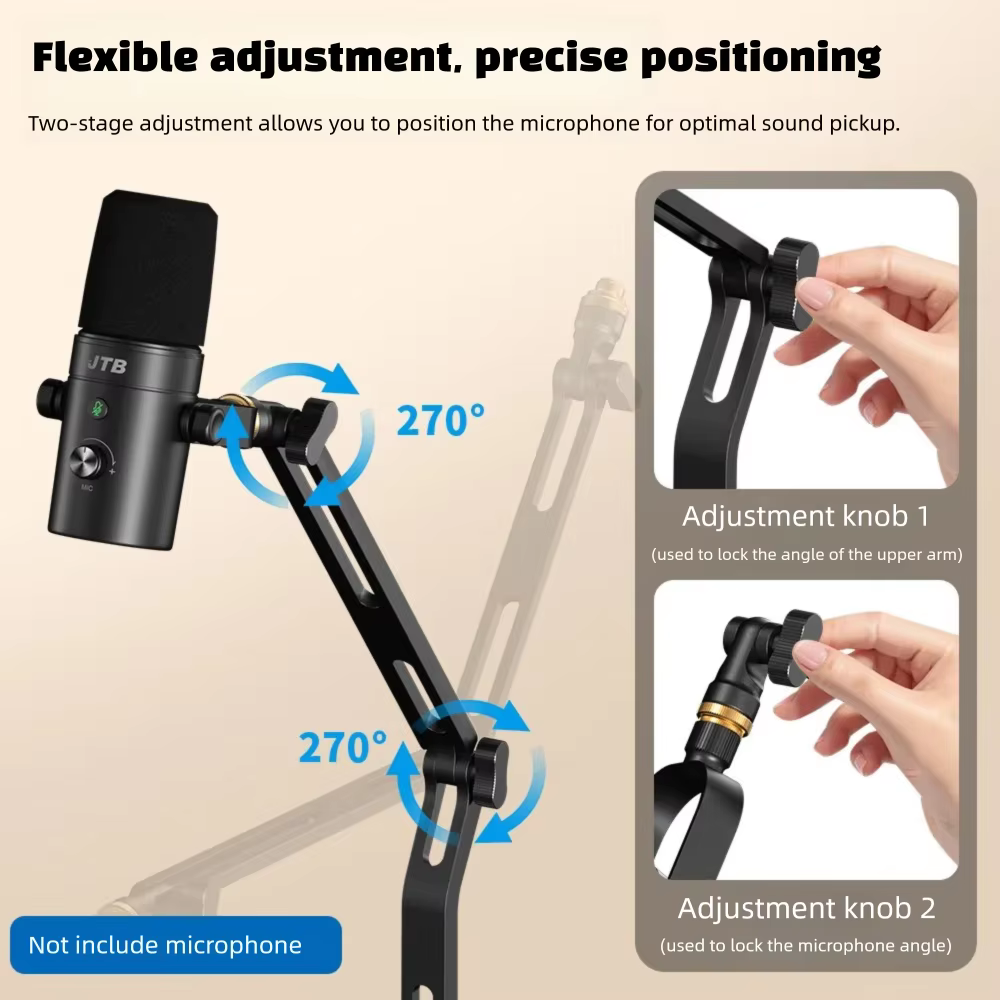 Foldable Desktop Microphone St - Boom Arm Stand recension och pris