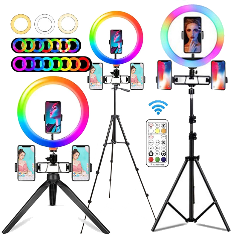 10 Inch RGB Ring Light With Re - Photography Lighting Overhead recension och pris