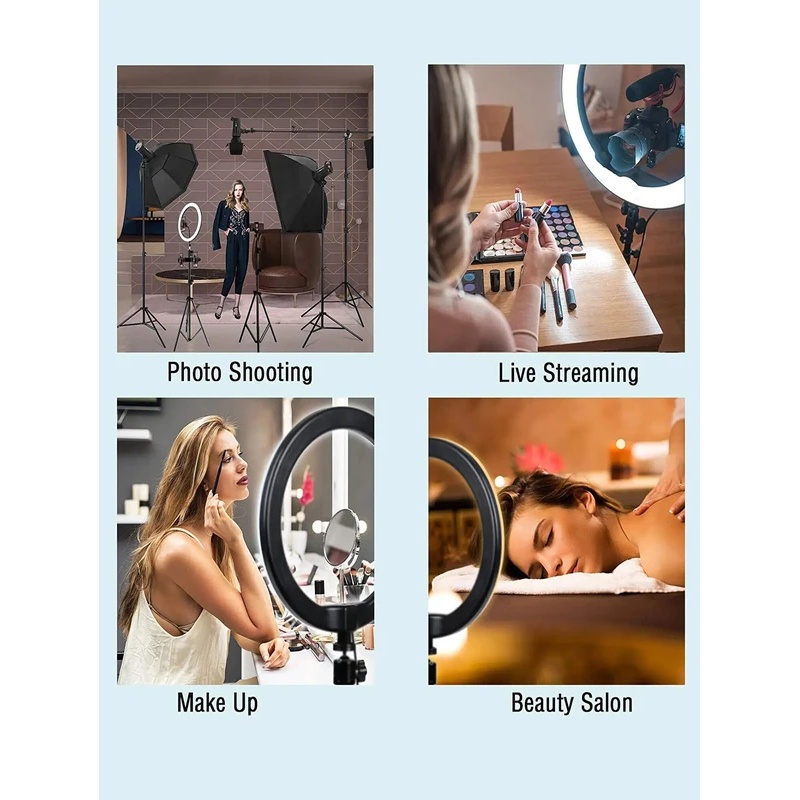 Desiontal 26cm Ring Light with - Makeup Photography Lighting recension och pris