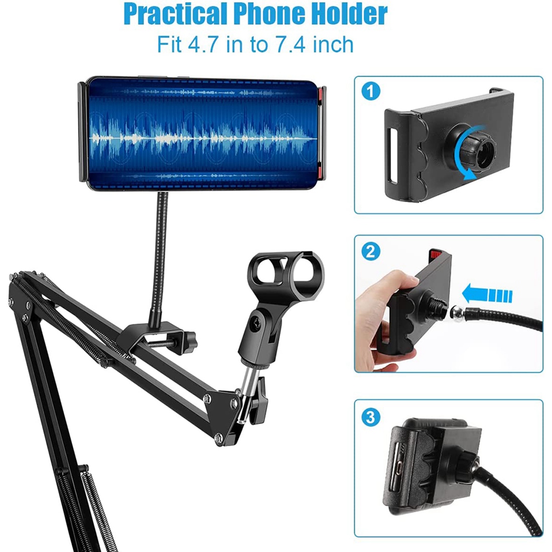 NALFI-Microphone Stand,Adjusta - Boom Arm Stand recension och pris