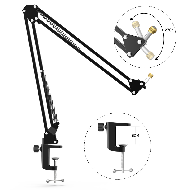 FIFINE Adjustable Microphone S - Boom Arm Stand recension och pris