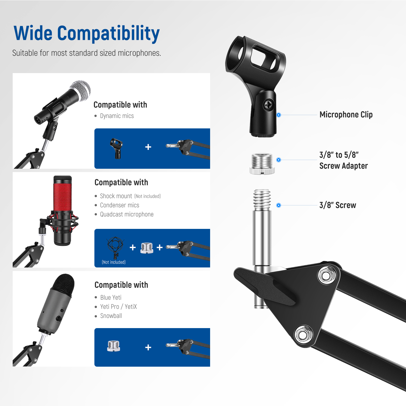 Neewer Microphone Arm Stand, S - Boom Arm Stand recension och pris