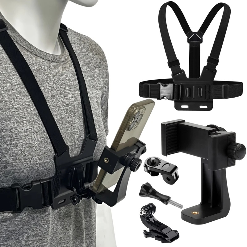 Phone Chest Strap Mount Belt f - Gopro Action Camera Hero 13 Black recension och pris