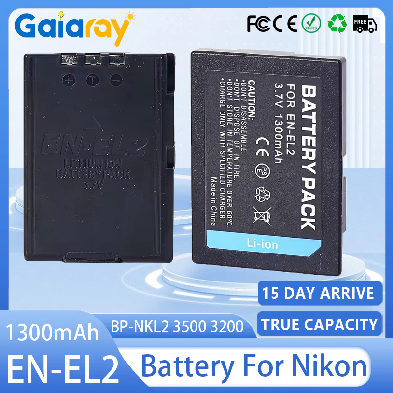 EN-EL2 Camera Battery 1300mAh  - Nikon Camera D3500 recension och pris