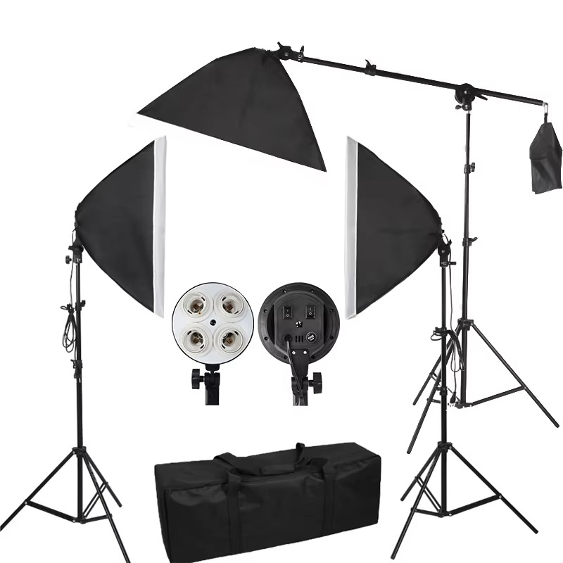 50x70cm Softbox Kit with E27 F - Photography Lighting Overhead recension och pris
