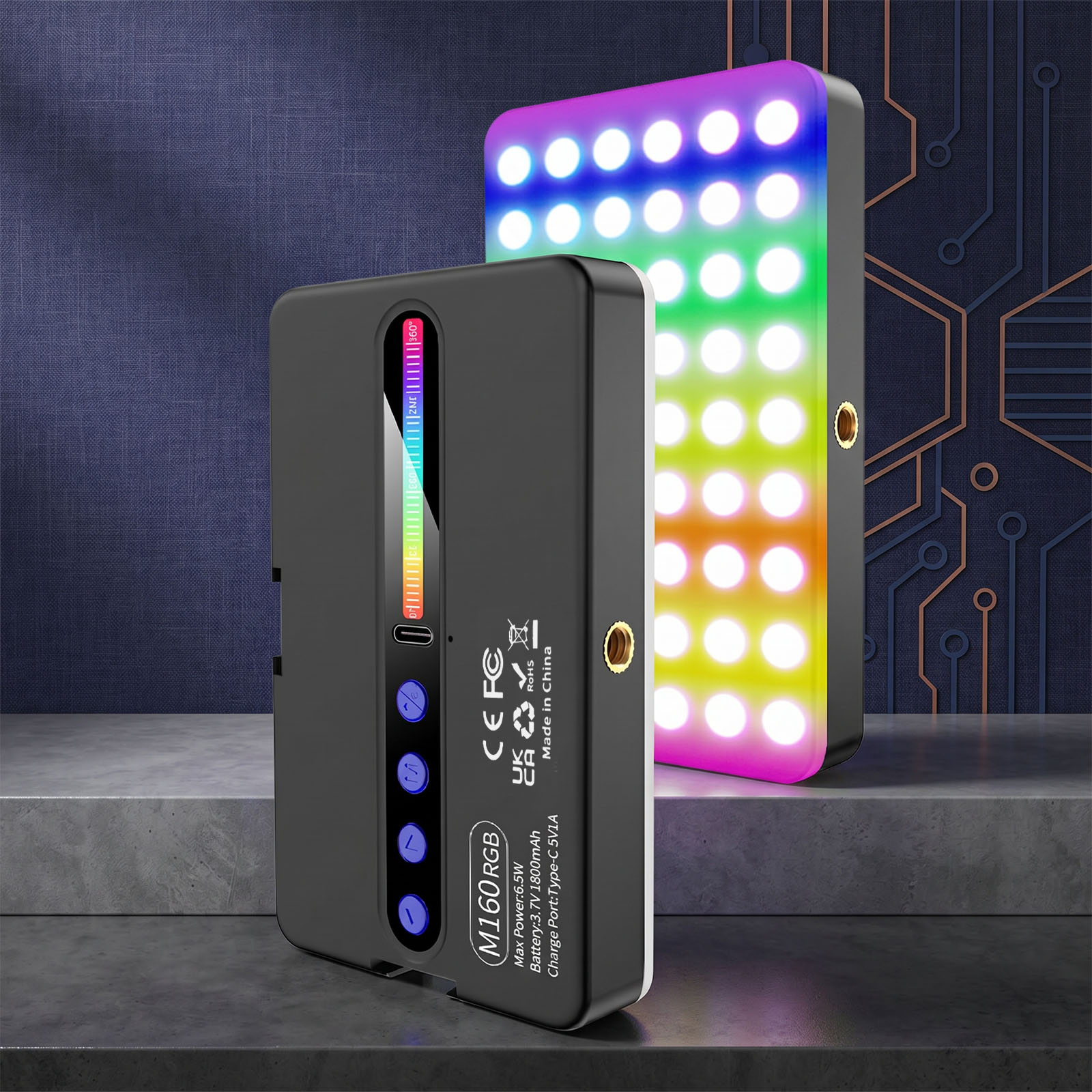 6.5W RGB LED Video Light 2700K - Photography Lighting Type recension och pris