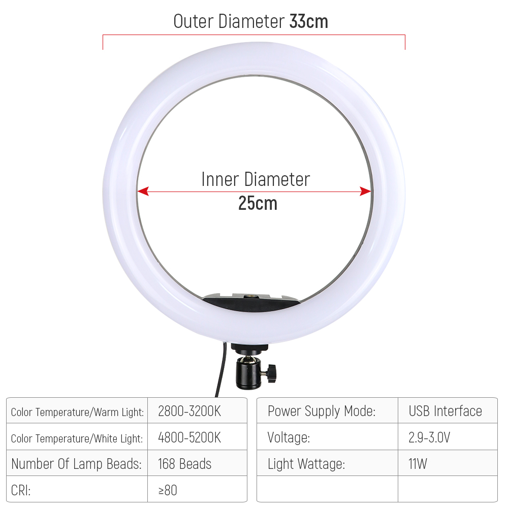 12inch RGB Led Ring Light With - Photography Lighting Overhead recension och pris